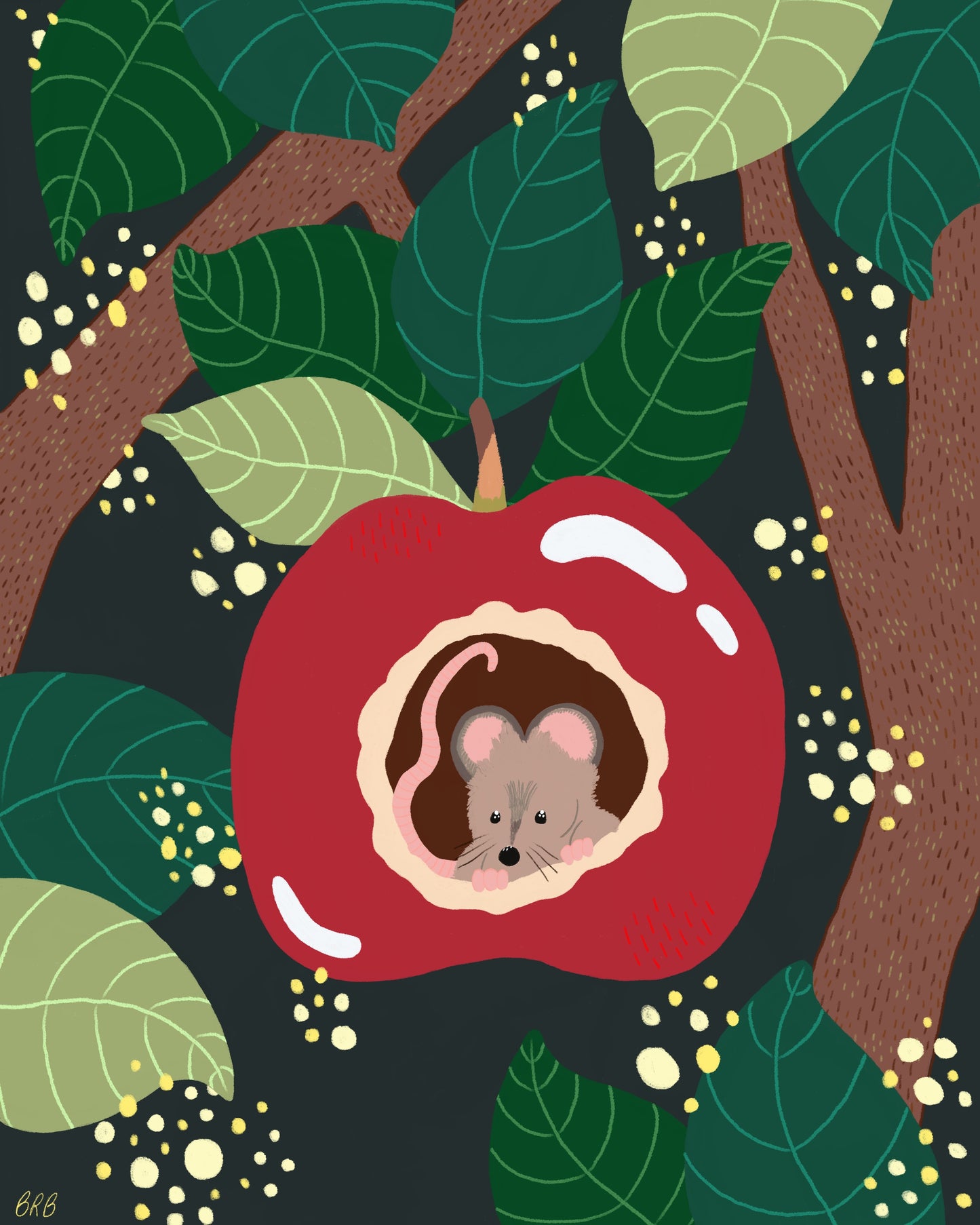 Apple Mouse Art Print